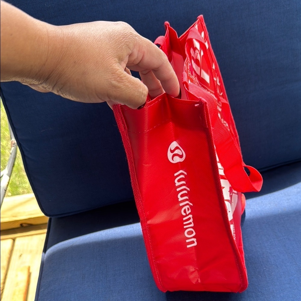 Lululemon Bold Red Graphic Tote
